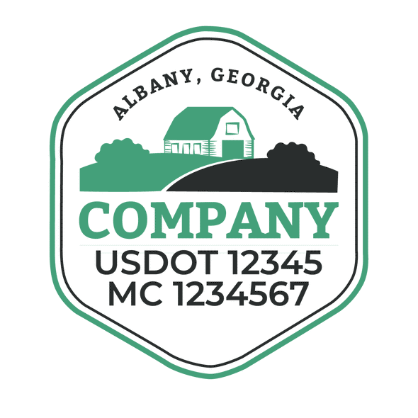 truck door decal with USDOT, MC