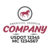 truck door decal with USDOT, MC