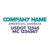 truck door decal with USDOT, MC