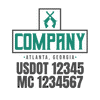 truck door decal with USDOT, MC