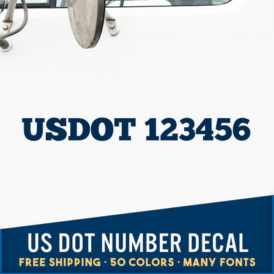 usdot number decal