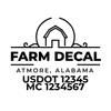 truck door decal with USDOT, MC