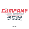 truck door decal with USDOT, MC