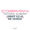 truck door decal with USDOT, MC