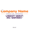 truck door decal with USDOT, MC
