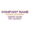 truck door decal with USDOT, MC