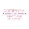 truck door decal with USDOT, MC