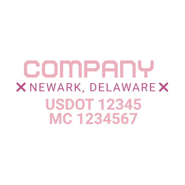 truck door decal with USDOT, MC