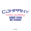 truck door decal with USDOT, MC