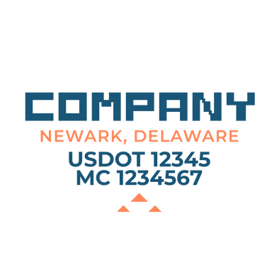 truck door decal with USDOT, MC