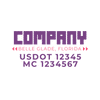 truck door decal with USDOT, MC