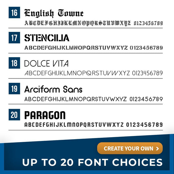 NV LIC Number Decal Lettering (Set of 2)
