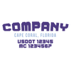 truck door decal with USDOT, MC