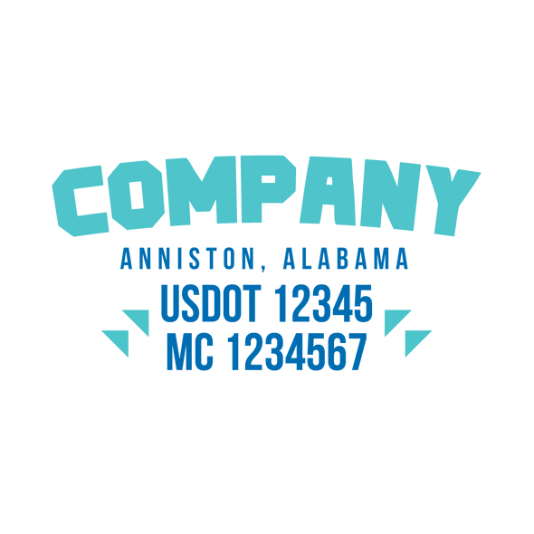 truck door decal with USDOT, MC