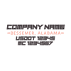 truck door decal with USDOT, MC