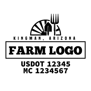 truck door decal USDOT, MC
