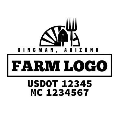 truck door decal USDOT, MC