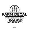 truck door decal USDOT, MC