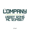 truck door decal with USDOT, MC