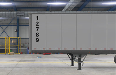 Trailer Number Example Semi Truck Numbers | Trailer Numbers Decal Stickers – USDOT TRUCK LETTERING