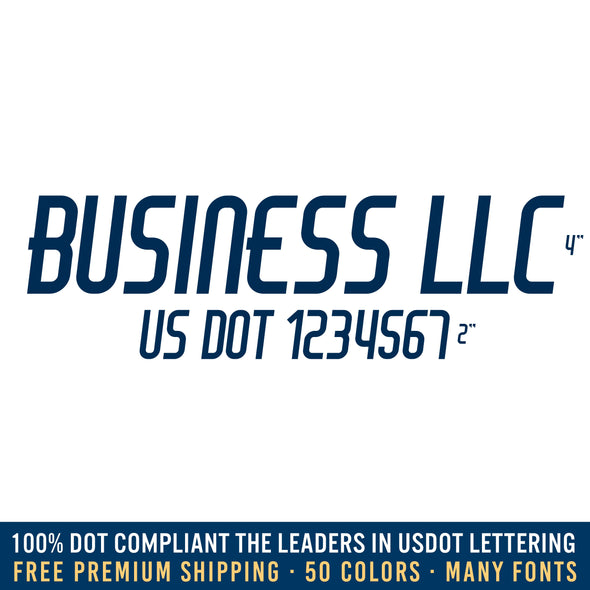 business name with usdot decal 