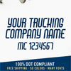 company name truck decal mc