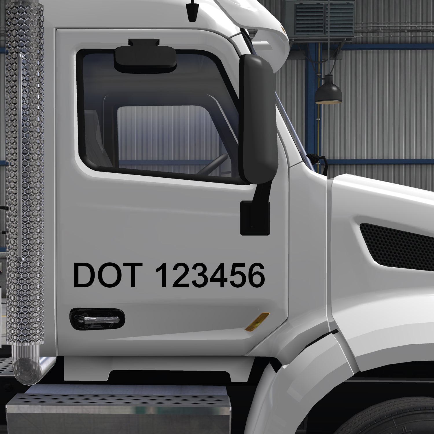 DOT Number Decal Sticker (Set of 2) – USDOT TRUCK LETTERING