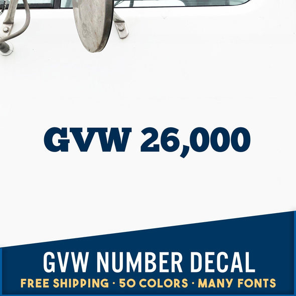 GVW Truck Decal 