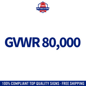 GVWR decal