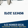 ILCC Number Decal