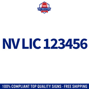 NV LIC decal