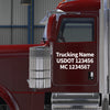 trucking name usdot mc lettering