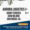 Company Name Truck Door Decal, USDOT, GVW (Set of 2)