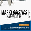 Company Name Truck Decal (USDOT Compliant) (Set of 2)