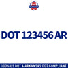 usdot decal Arkansas lettering