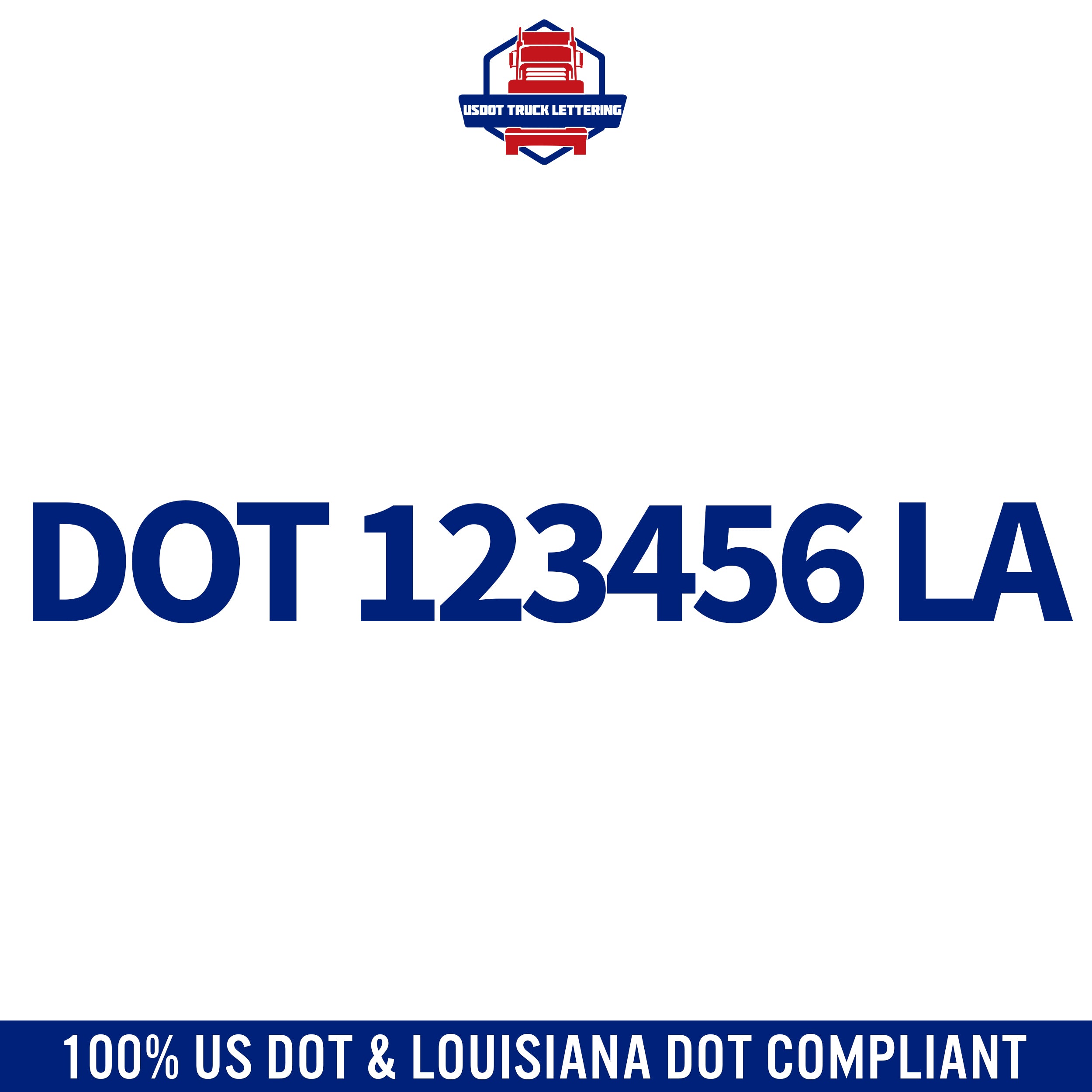 USDOT Number Sticker for Trucks