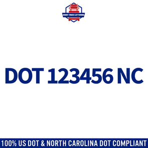 usdot decal North Carolina