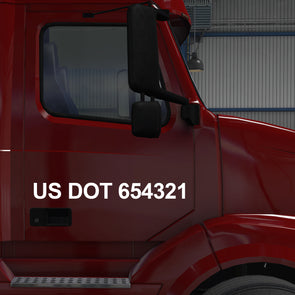 usdot vinyl lettering decal