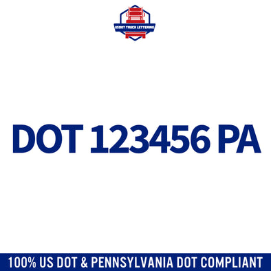 usdot decal Pennsylvania