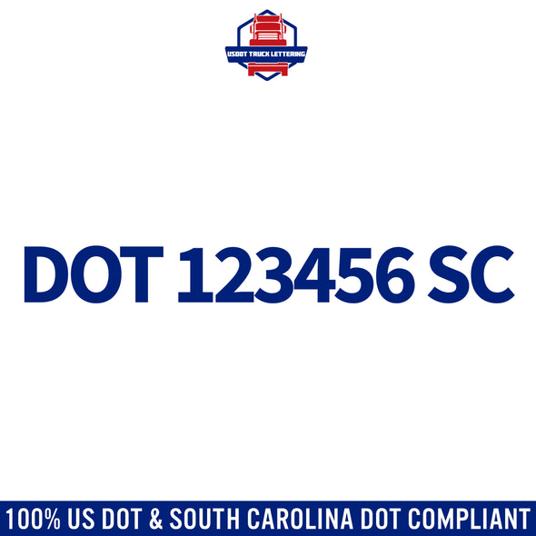 usdot decal South Carolina