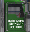 usdot mc gvw lettering