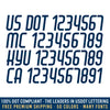 usdot mc kyu ca number decal sticker