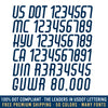 usdot mc kyu ca vin gvwr decal sticker
