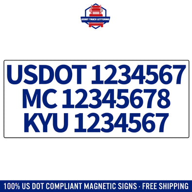 usdot mc kyu number magnet