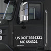 usdot mc truck door lettering