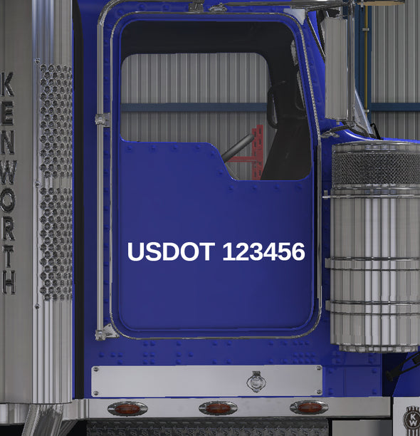 usdot truck lettering